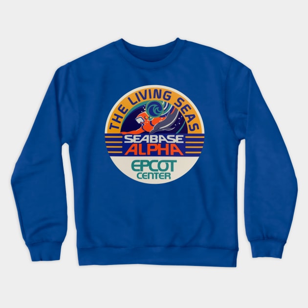 The Living Seas Crewneck Sweatshirt by Sunshine Tree Studios